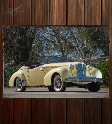 Металлическая табличка Packard Eight Convertible Victoria by Darrin 521